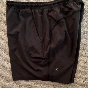 Lululemon linerless 7 inch shorts black